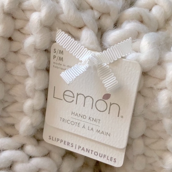 Lemon Chunky Knit Bootie Slipper - Picture 3 of 6